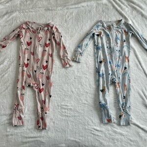 Loulou Lollipop Set of 2 Sleepers, Heart and Superdogs